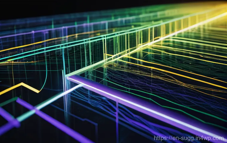 AI 추천 시스템에서의 데이터 통합 기법 - A vibrant, futuristic digital tapestry being woven by ethereal light beams. Each beam represents a d...