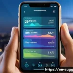 Home 22 추천 시스템의 트렌드 변화 예측 - A futuristic digital interface showcasing a context-aware recommendation system in action: a sleek s...