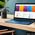 Home 18 추천 시스템의 다양성과 무작위성 확보 방법 - A modern digital interface showcasing a personalized recommendation dashboard on a sleek laptop scre...